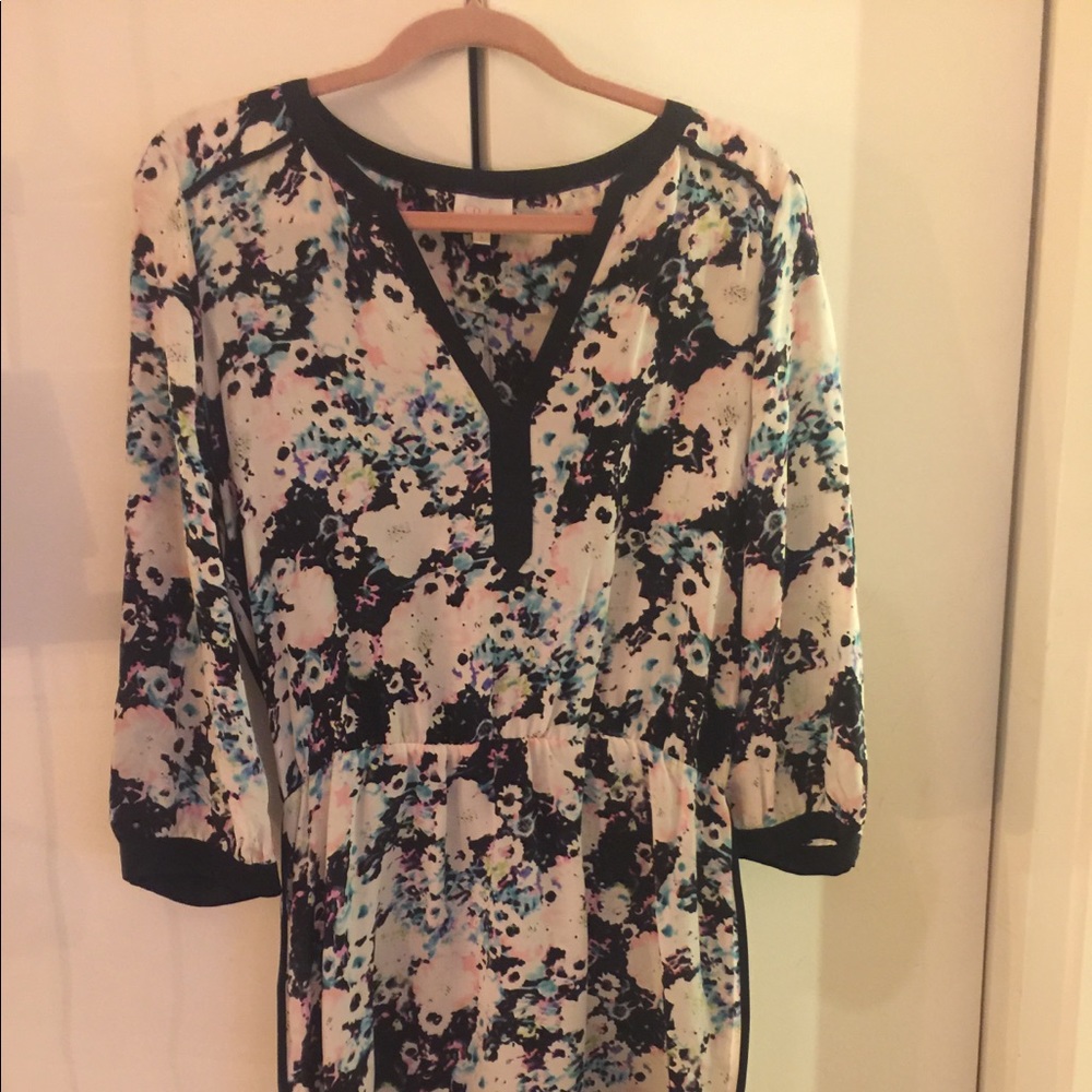 Parker 3/4 Sleeve Silk Dress